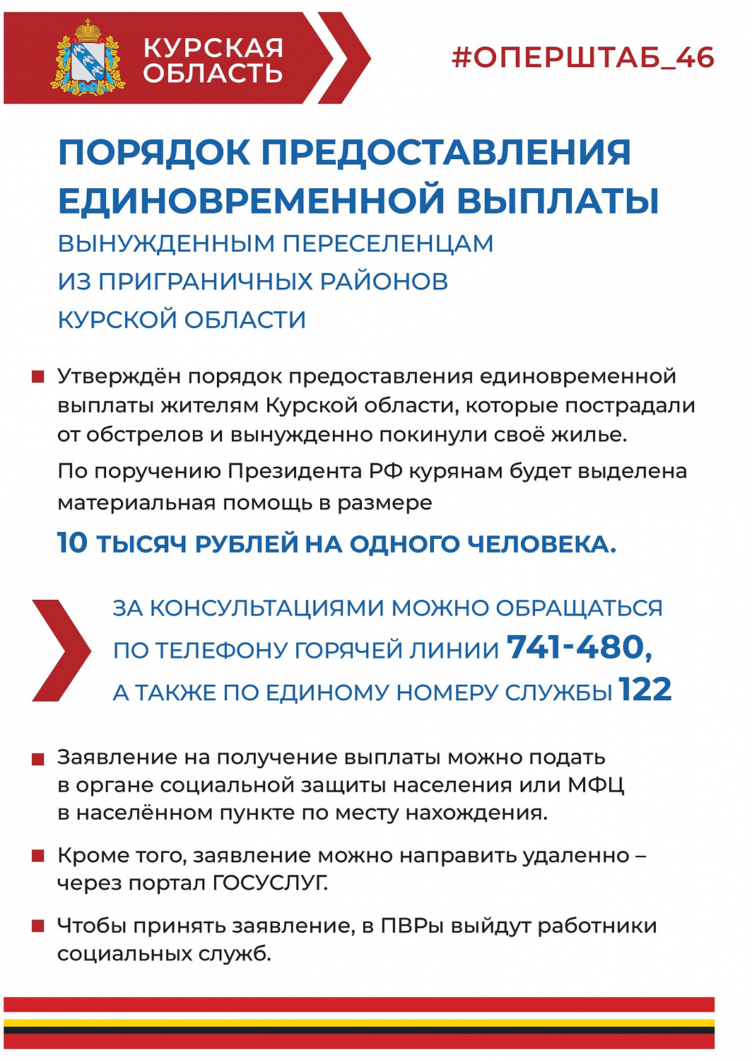 Размещаем необходимую информацию для жителей приграничных районов