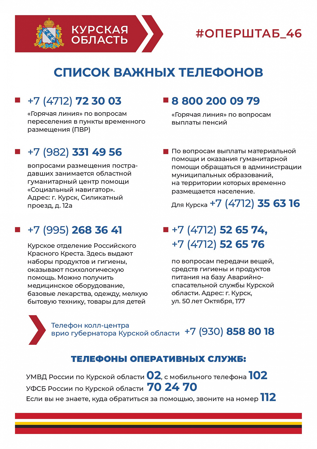 Размещаем необходимую информацию для жителей приграничных районов
